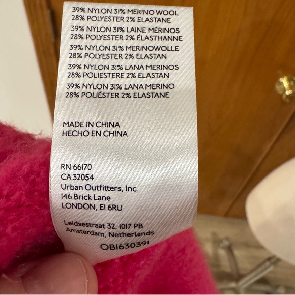Maeve by Anthropologie Hot Pink/Rose/Fuchsia Super Soft & Comfy 31% Merino Wool - Picture 10 of 16